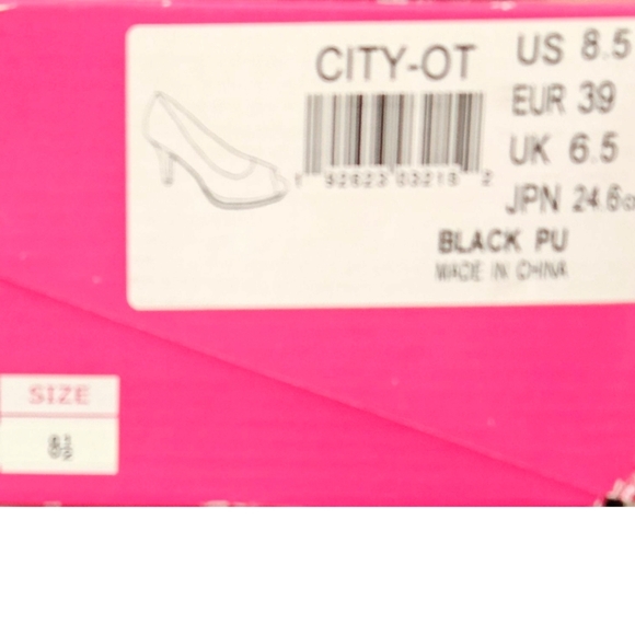 DREAM PAIRS Women's New In Box City-OT Black Open Toe High Heel Shoes Size 8.5 M - Picture 14 of 16
